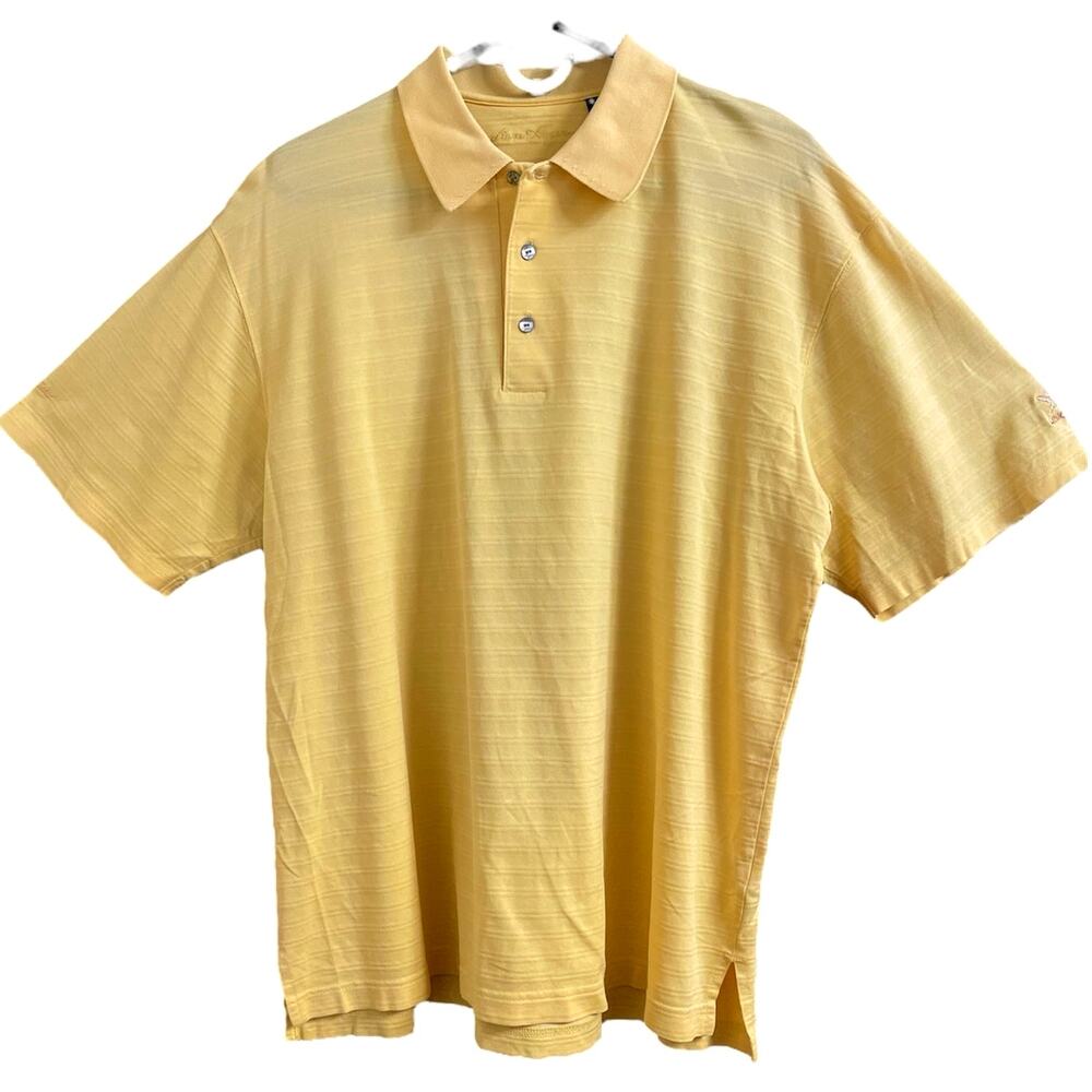 Ben Hogan Yellow Links O'Tryon Golf Polo Shirt size Medium